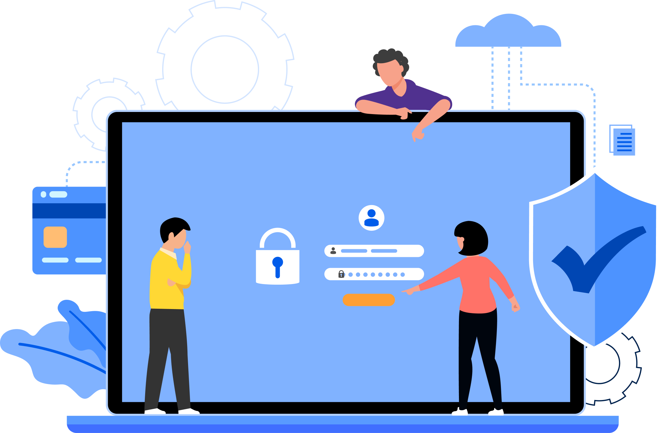 School ERP Illustration